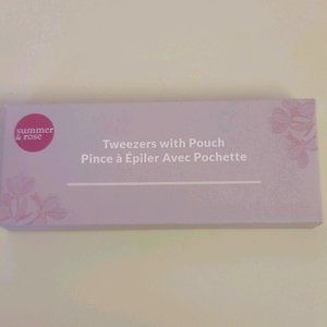 NEW Summer & Rose Tweezers with Pouch